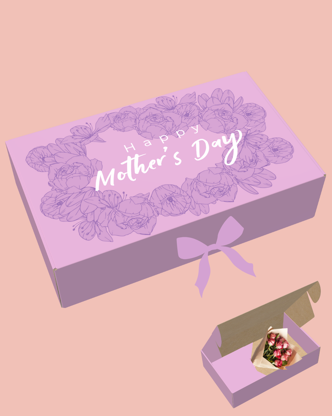 FlowerBox Moño Preventa con tu logotipo GRATIS impreso ( lee descripción)